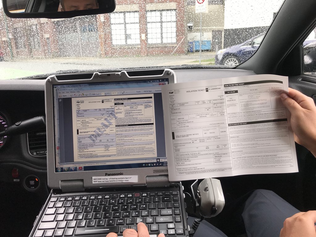 If you get caught speeding in Vancouver this spring, you may find yourself being issued an electronic ticket.