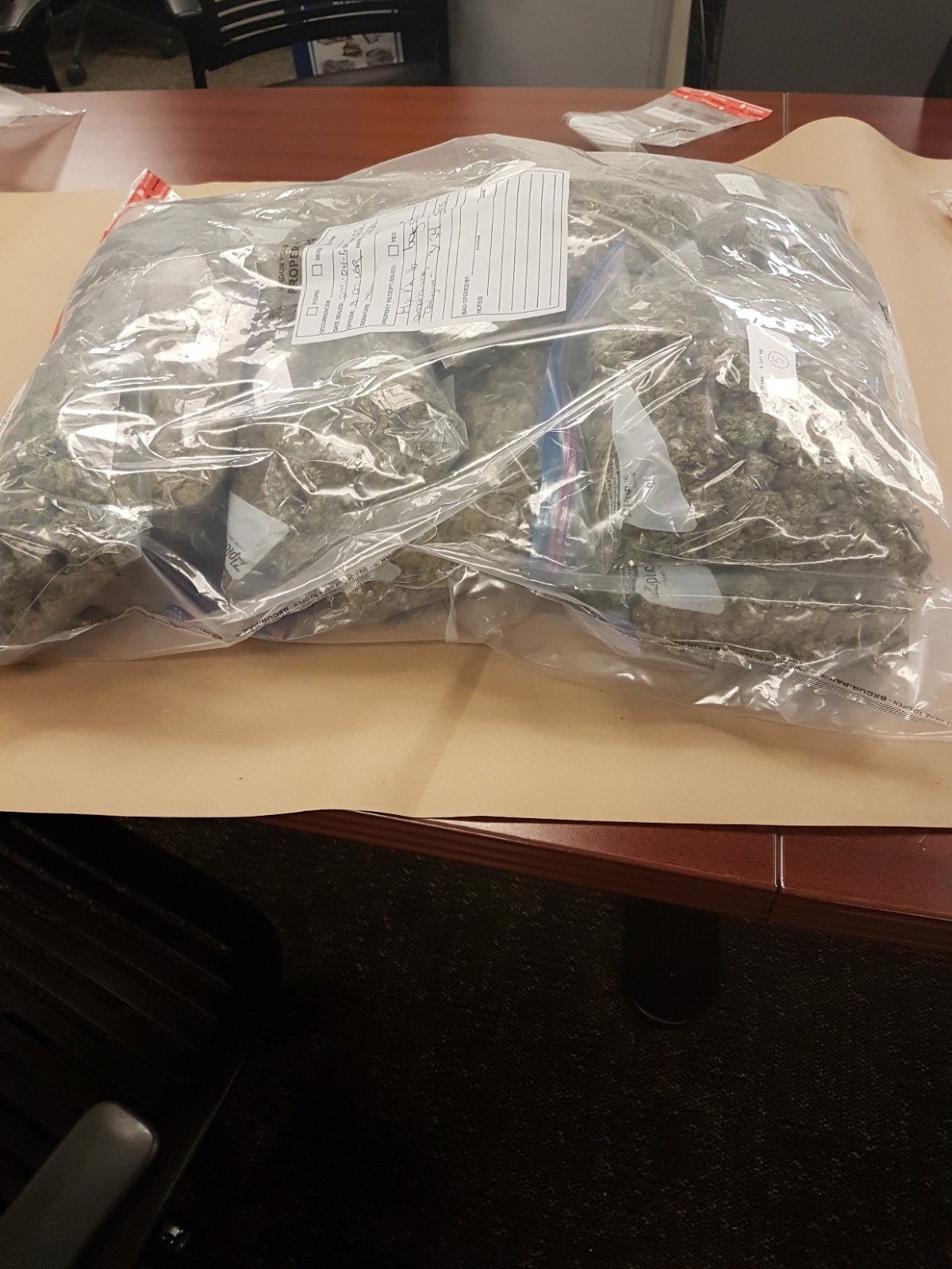 London police seized more than $30,000 in marihuana. 