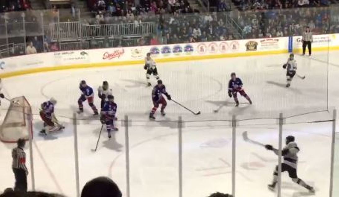 The Wenatchee Wild's Zak Galambos took two goals in their winning game Thursday night. 