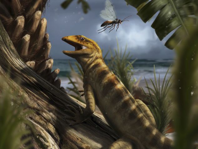 Megachirella wachtleri, as illustrated by artist Davide Bonadonna.