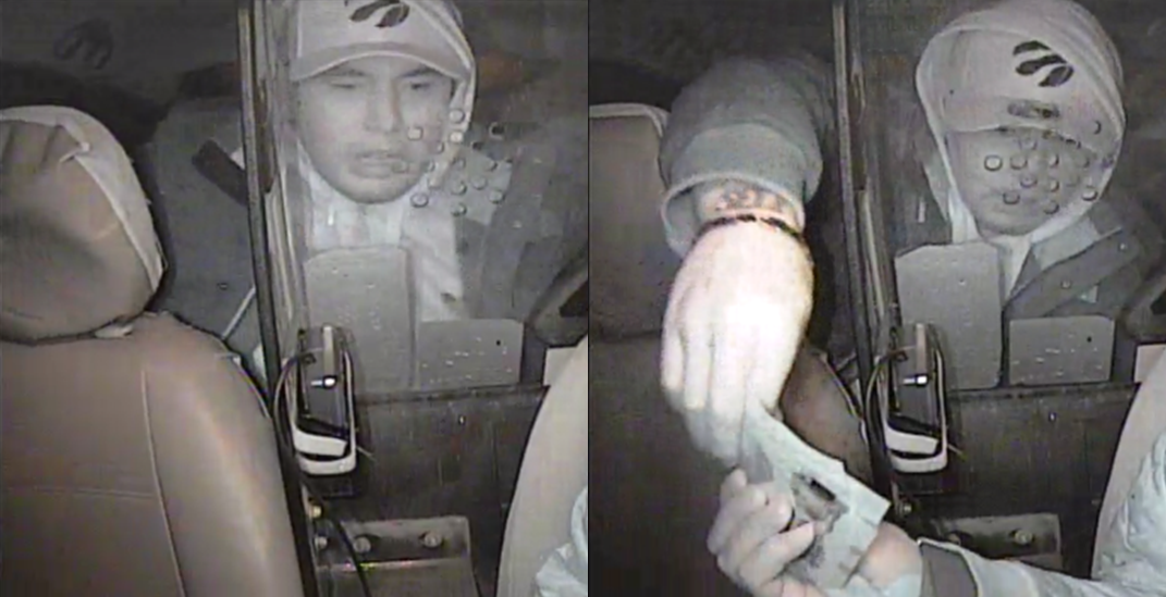 One of the suspects police are looking for  in cab robbery.