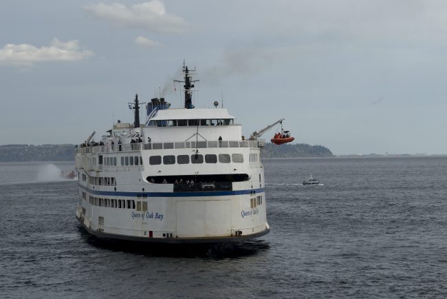 File photo of a BC Ferries vessel on the open water.