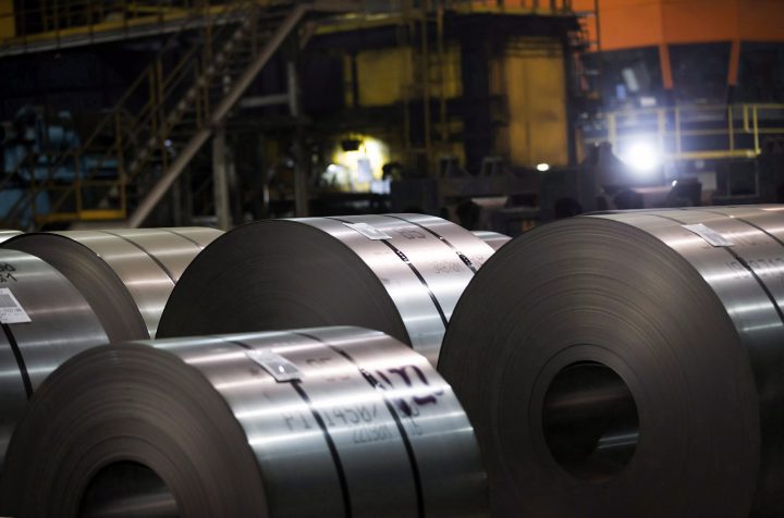 Rolls of coiled steel at Canadian steel producer Dofasco in Hamilton Ont., Tuesday, March 13, 2018. 