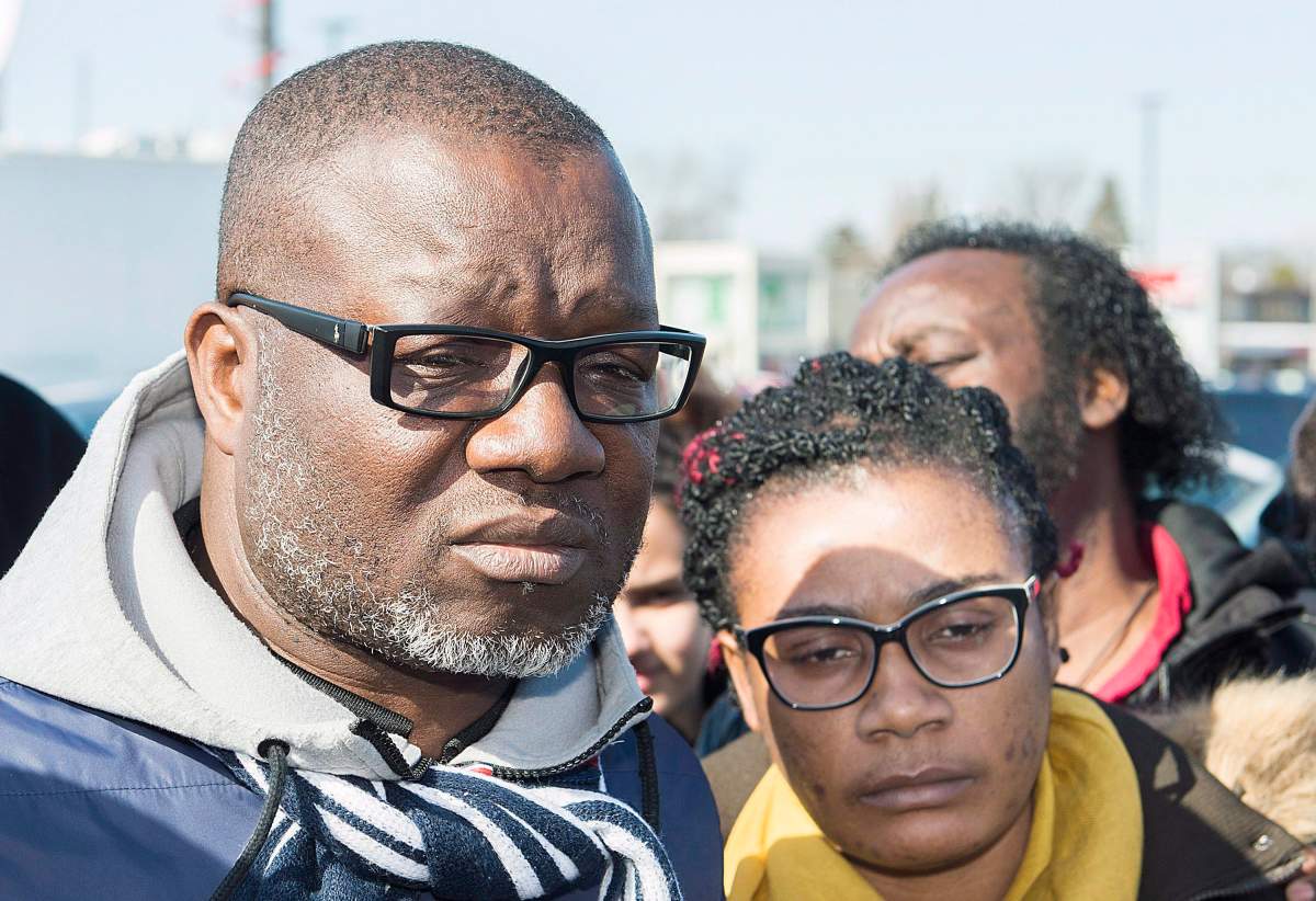 Kouadio Frederic Kouakou, left, and Akouena Noella Bibie, parents of missing boy Ariel Jeffrey Kouakou are still searching for their son.