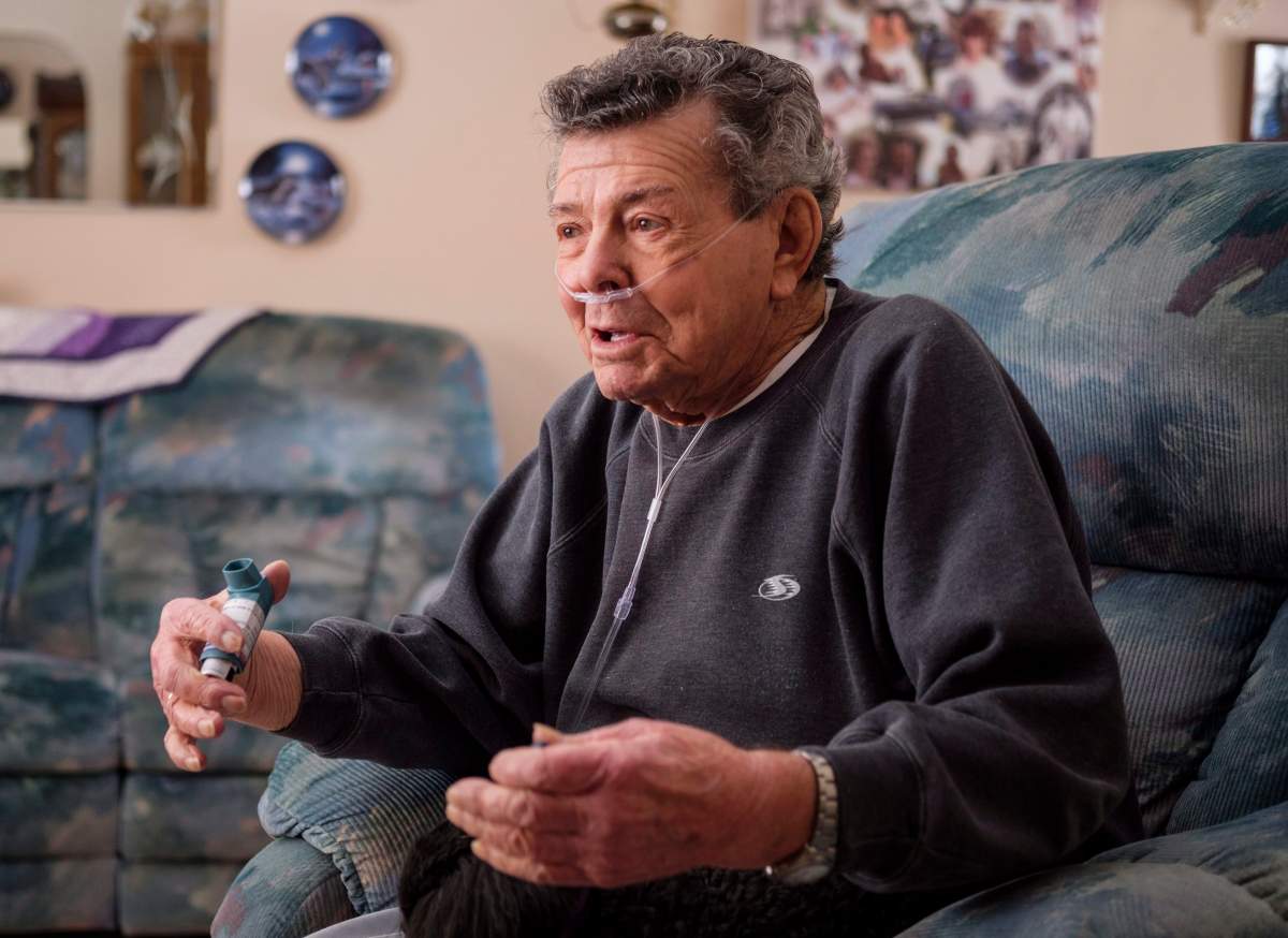 Nelson Smith, father of Canadian death row inmate Ronald Smith, is interviewed at his home in Red Deer, Alta., Thursday, March 22, 2018. 