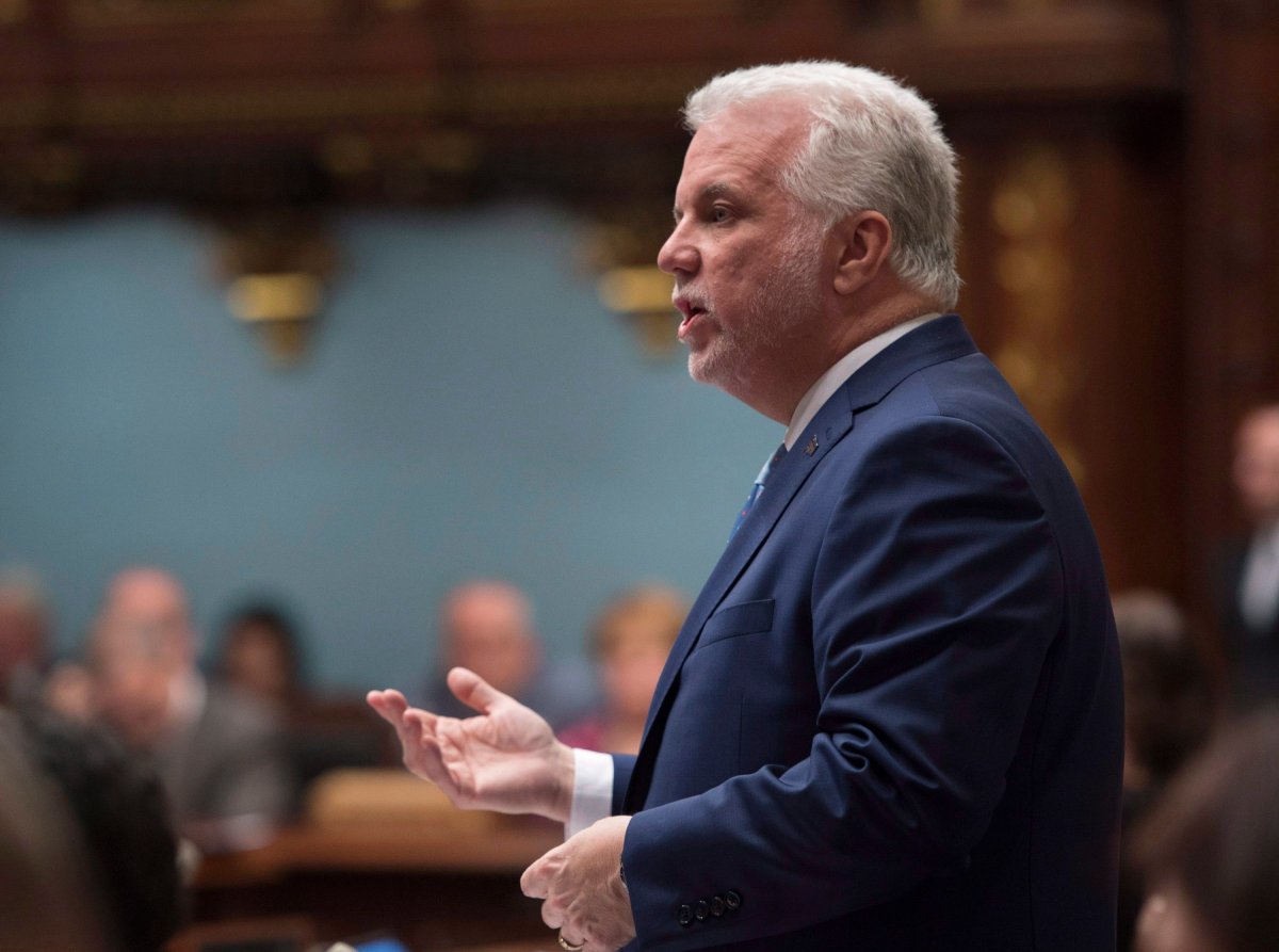 Quebec Premier Philippe Couillard said he wanted the federal government to give provinces the authority to choose whether home-grown pot should be allowed.