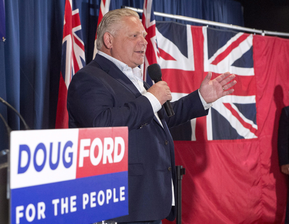 Doug Ford's Ontario PCs would win a one-seat majority is an election was held today, a simulation suggests. 