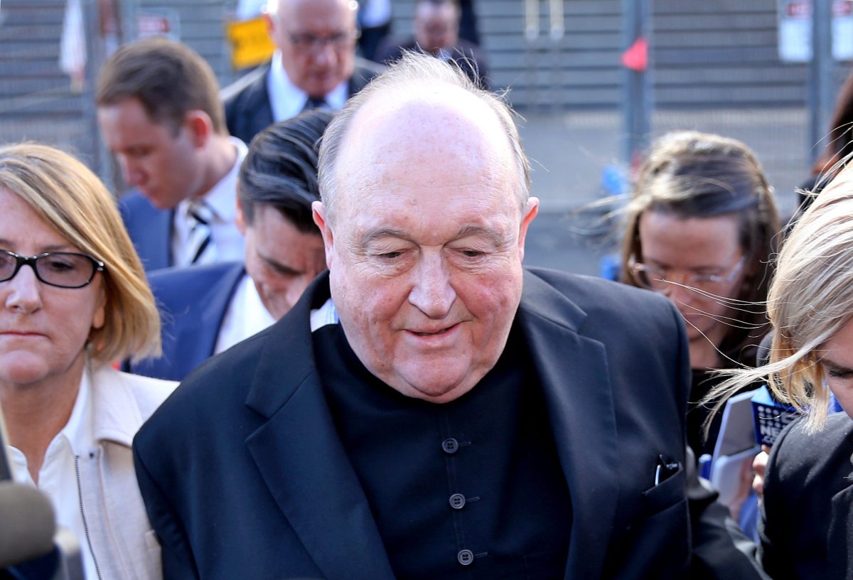 Archbishop Philip Wilson leaves the Newcastle Local Court in Newcastle, New South Wales, Australia, 22 May 2018. 