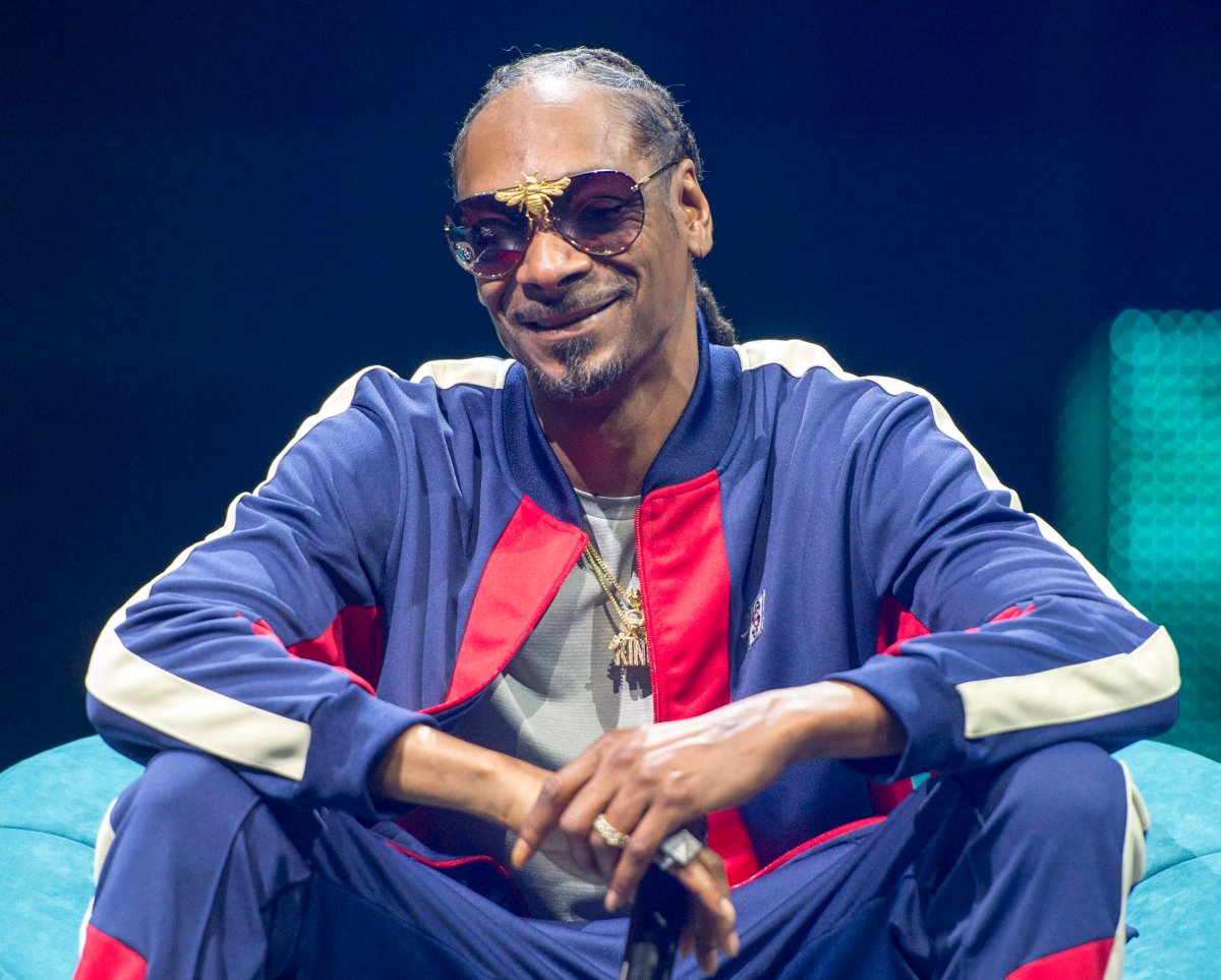 Rapper Snoop Dogg speaks at the C2 business conference in Montreal on Friday, May 25, 2018. 