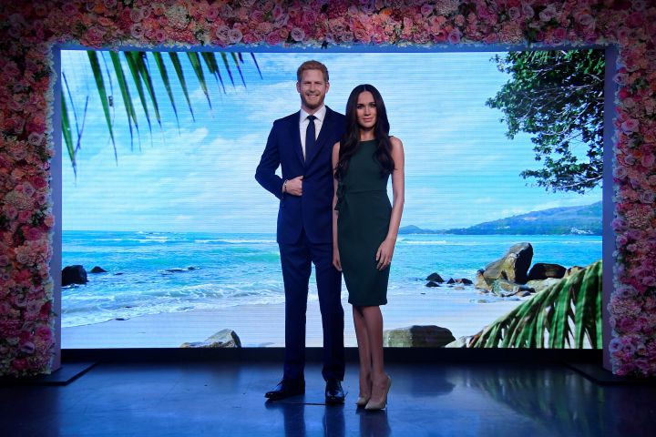 Meghan Markle's wax figure has been positioned next to her husband-to-be.