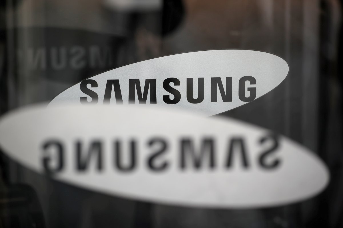 FILE PHOTO: The logo of Samsung Electronics is seen at its office building in Seoul, South Korea, March 23, 2018.   