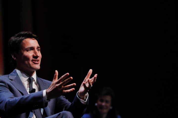 Canada's Prime Minister Justin Trudeau speaks to the Economic Club of New York in New York, U.S., May 17, 2018.  