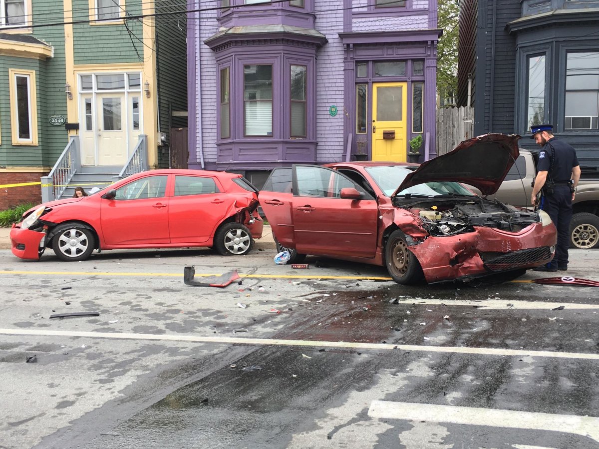 Halifax Regional Police are investigating a multi-vehicle collision on Gottingen Street Sunday afternoon.