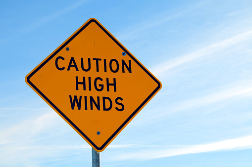 Caution High Winds.