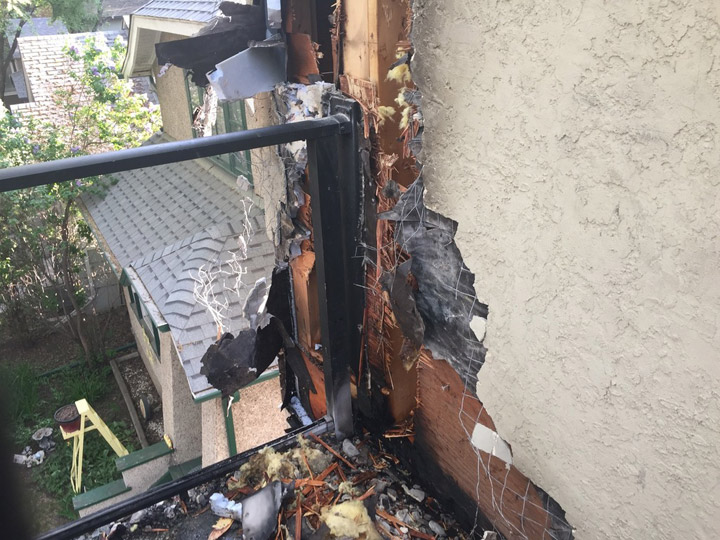 A balcony fire at a Saskatoon apartment building on May 22, 2018 was caused by the careless disposal of smoking material.