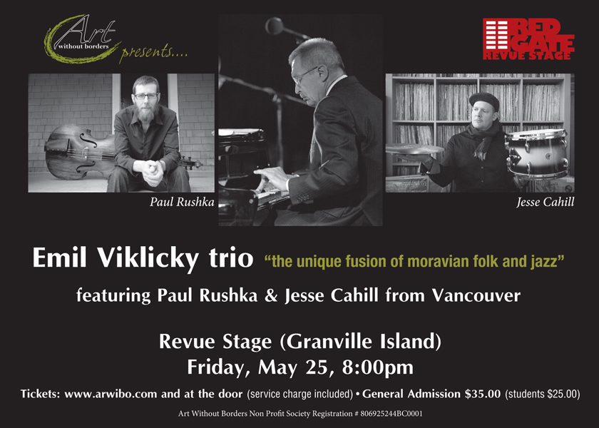 Emil Viklicky Trio featuring Paul Rushka and Jesse Cahill - image