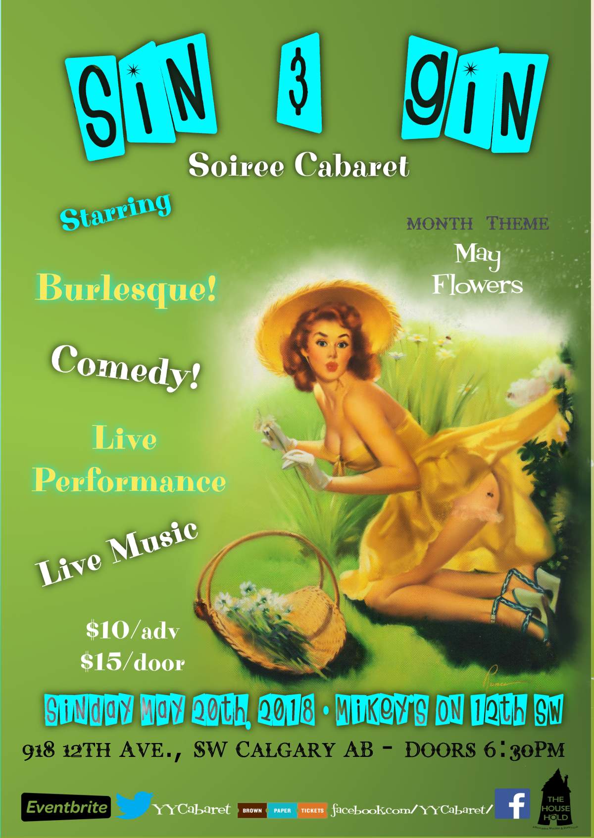 Sin & Gin Soiree Cabaret – May Flowers - image