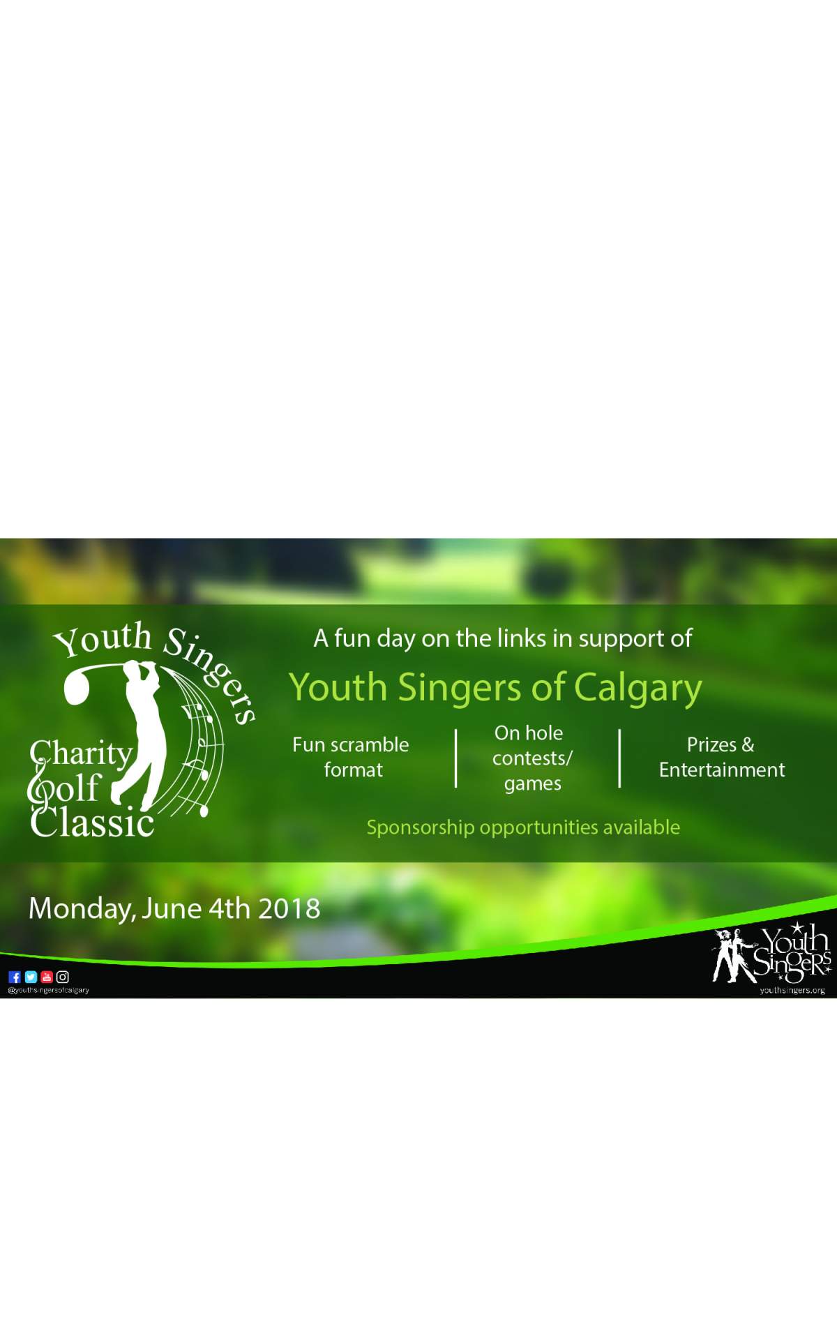 Youth Singers of Calgary annual Charity Golf Classic - image