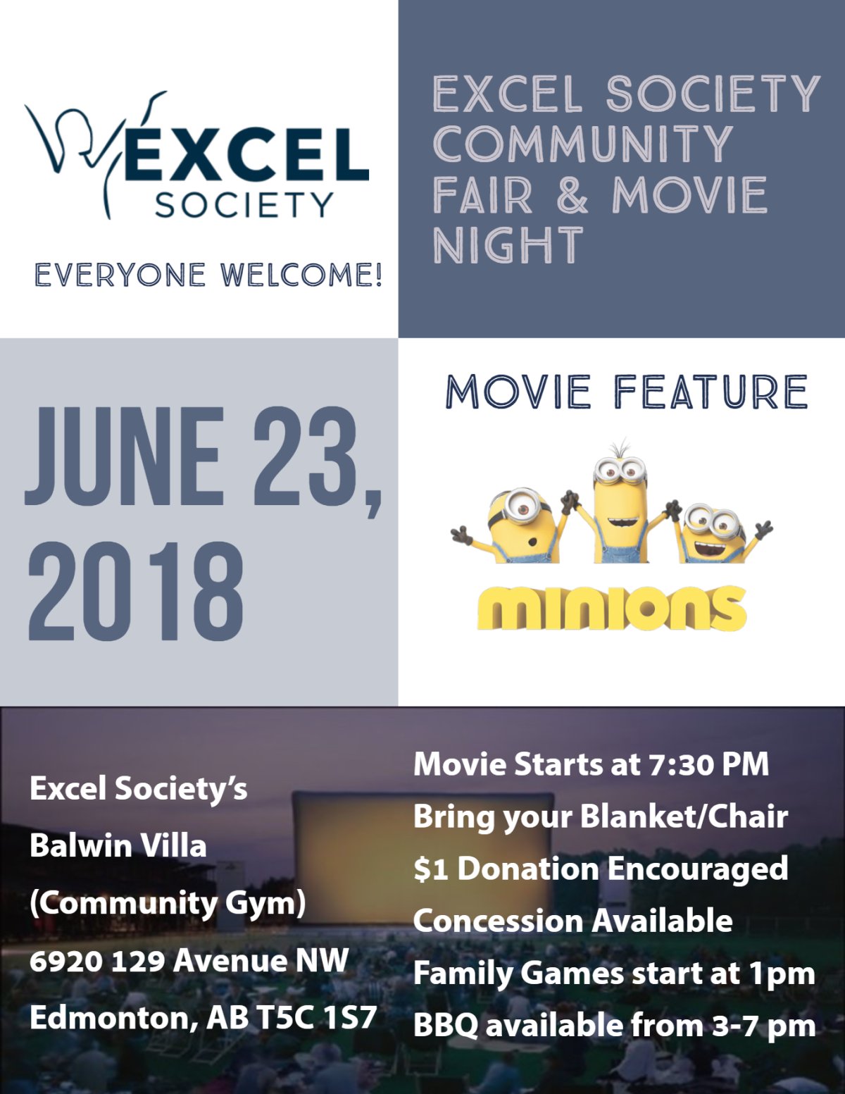 Excel Society Community Fair and Movie Night - image