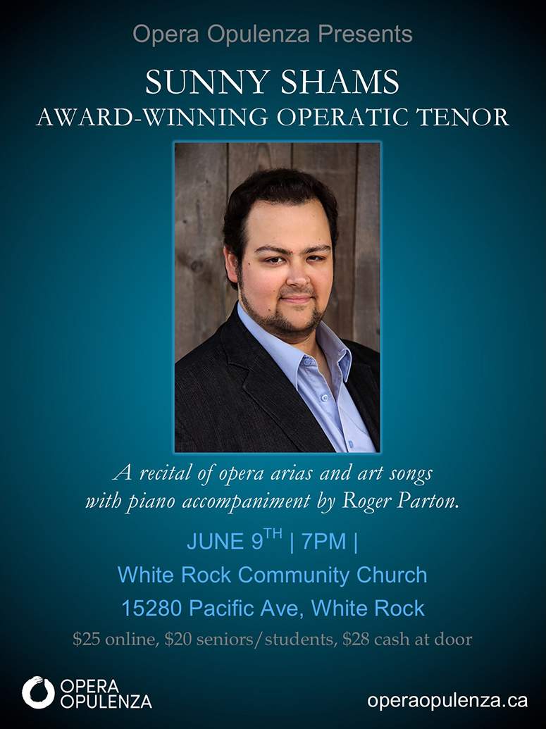 Sunny Shams – Opera & Art Song Recital - image