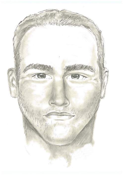 A composite sketch of a suspect in a sexual assault in April.