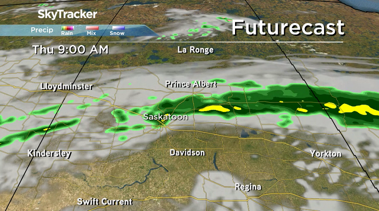 A more organized, soaking rain is possible later this week.