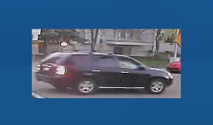 Edmonton police are looking for the driver of this black Acura MDX SUV that's believed to have been involved in a hit-and-run collision in southeast Edmonton. May 12, 2018.