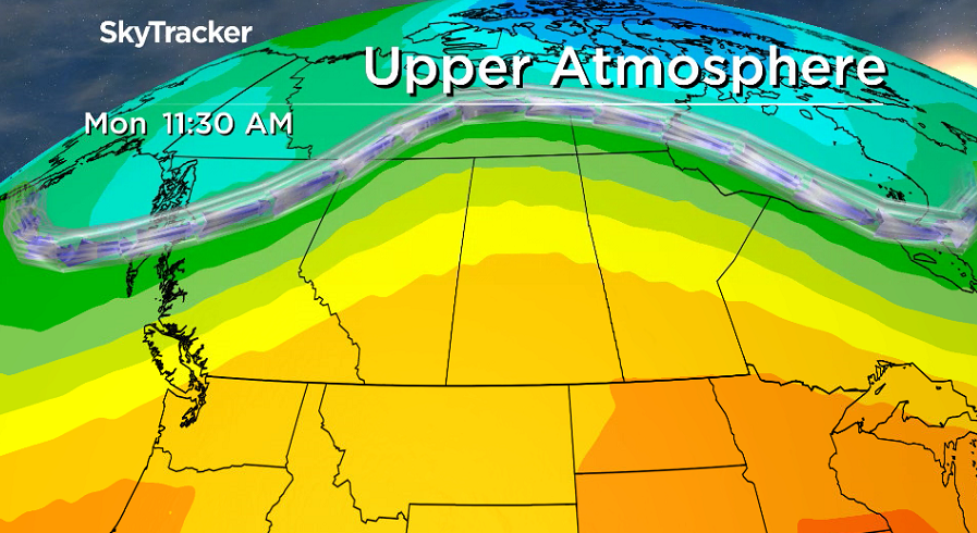 An upper ridge of high pressure will build back in the heat next week.