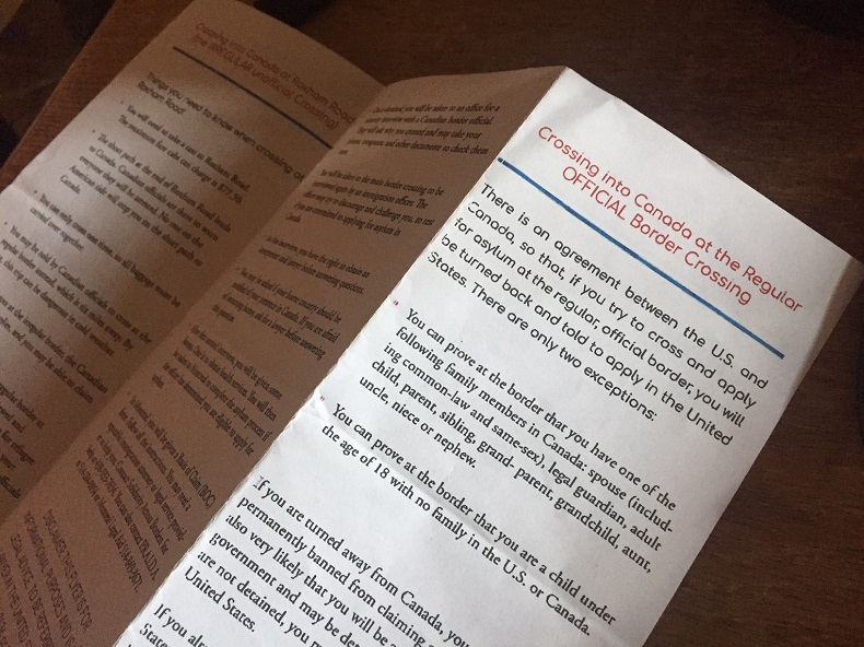 The back page of the pamphlet.