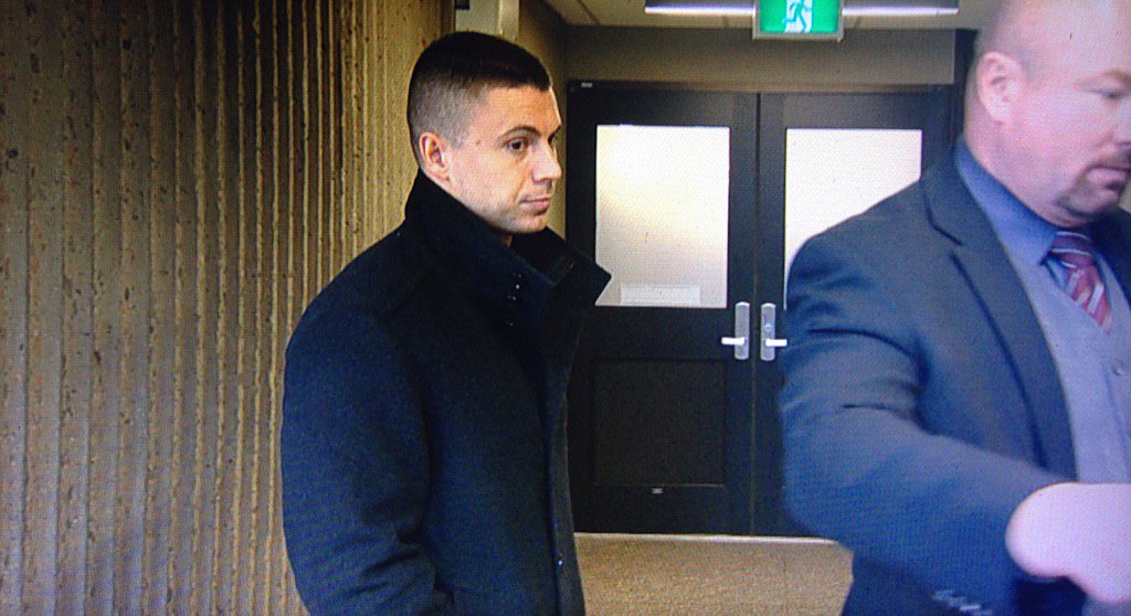 Dylan Zinck-Selig is seen at Nova Scotia Supreme Court on May 16, 2017. He testified during William Sandeson’s first-degree murder trial.