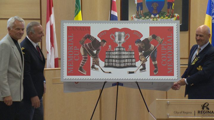 Celebrations are underway across the province to celebrate the Memorial Cup and Canada Post is celebrating the centennial event by unveiling a new stamp.