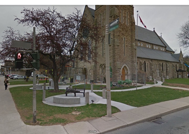 St. Patrick's Roman Catholic Church in downtown Hamilton.