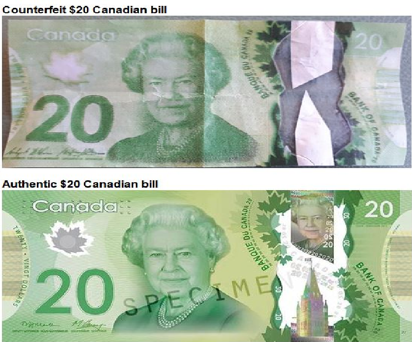 Abbotsford police are requesting people to be careful of forged $20 bills flying around the Fraser Valley.