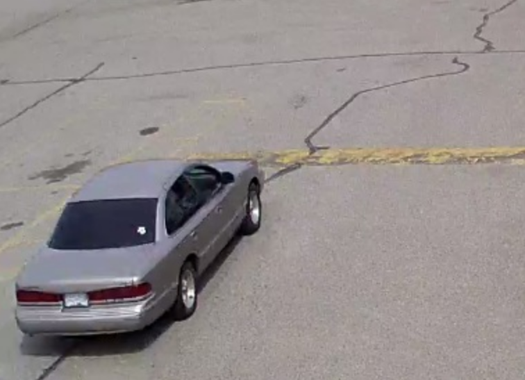 RCMP released this photo of a grey Ford Crown Victoria that was spotted in West Kelowna on May 7, 2018.