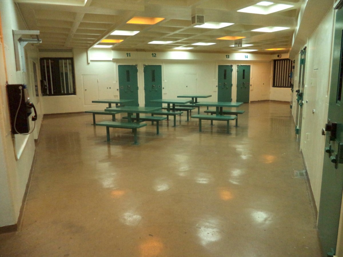 Dayroom at the Barton Street jail.