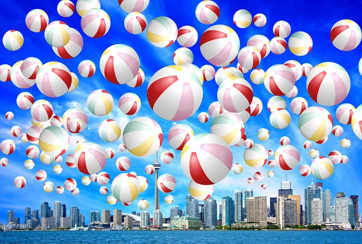 Six giant beach balls will be coming to Toronto's waterfront this summer as a part of a new art installation. 