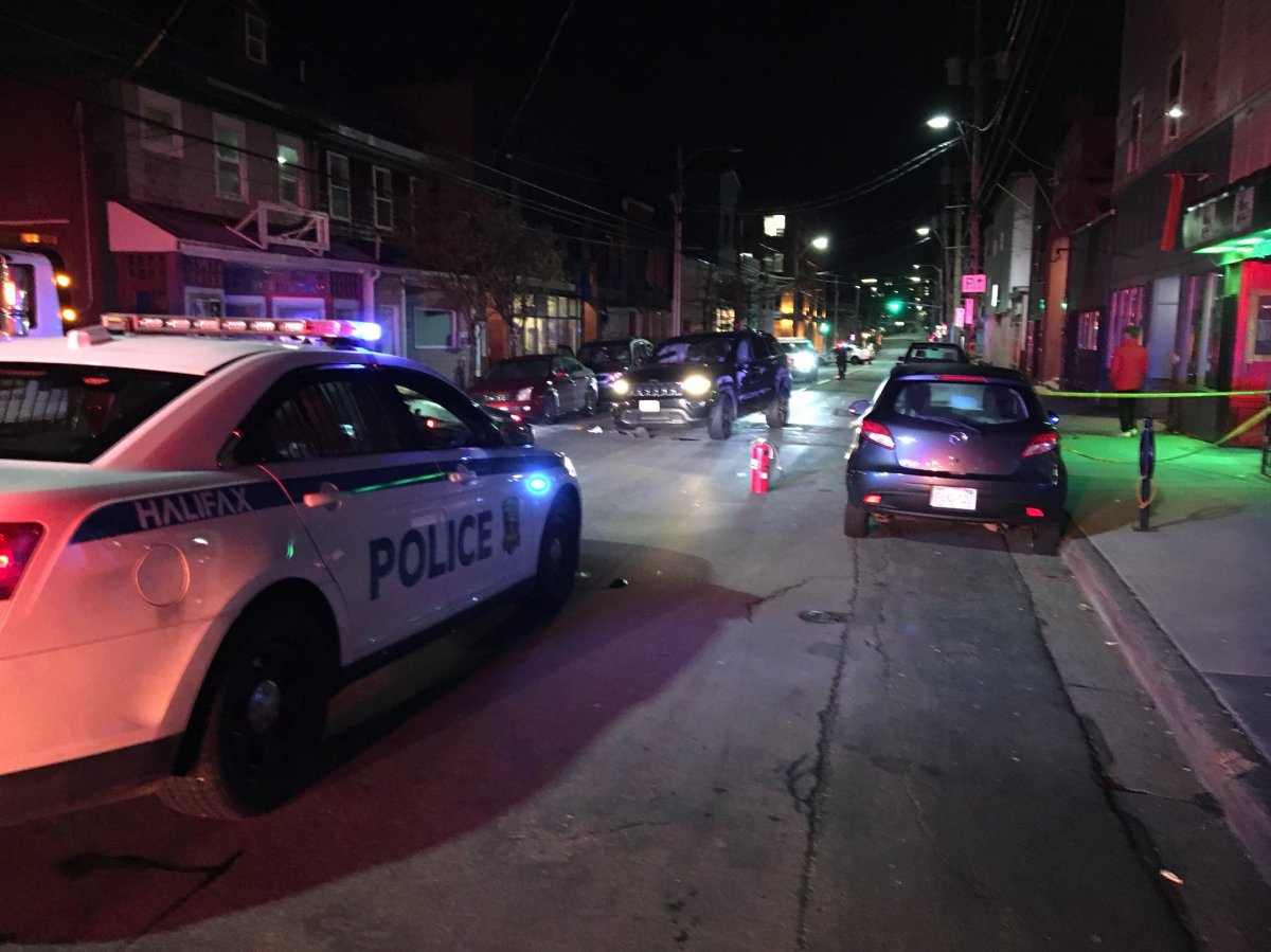 Halifax Police close off a portion of Gottingen Street in May 9th after motor vehicle collision. 