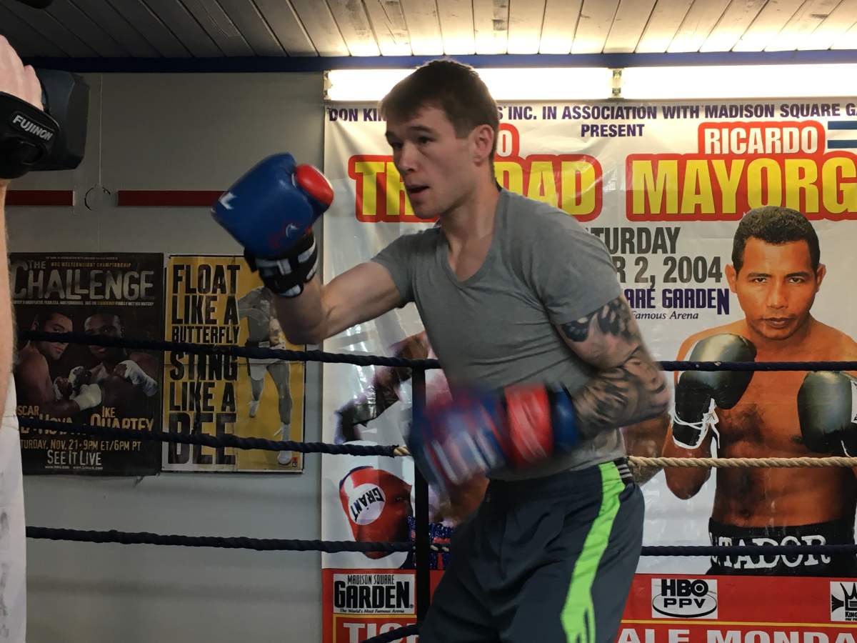 Devin Reti at Bowmont Boxing Club in Calgary. May 25th, 2018.