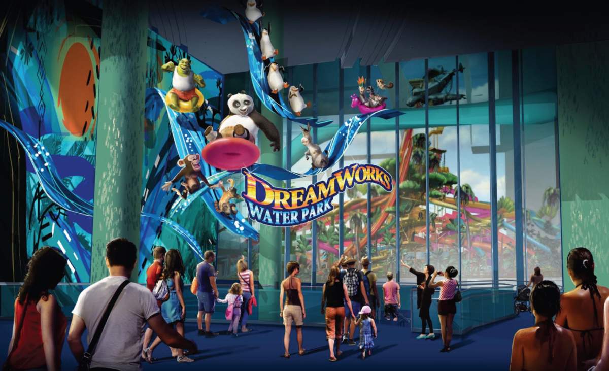 Artistic rendering of the indoor water park at the American Dream Miami mall complex in Florida, which will be built by Edmonton-based Triple Five Group – which also owns West Edmonton Mall.
