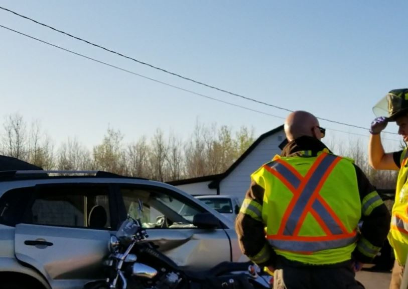 A 59-year-old motorcyclist has died following a crash involving an SUV in the Moncton area. 