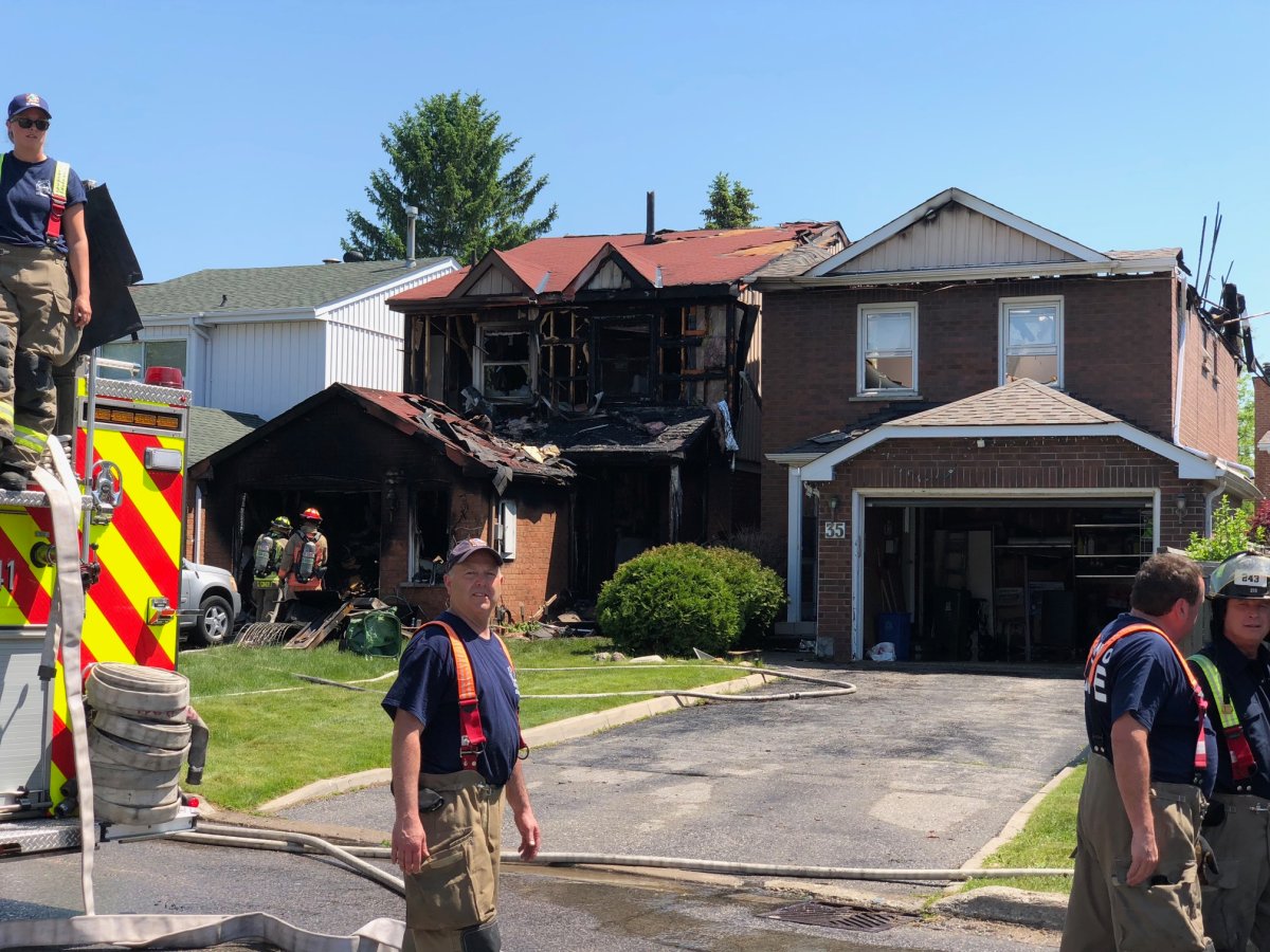 A pair of homes were gutted by fire after a three alarm blaze near Steeles and Warden.  
