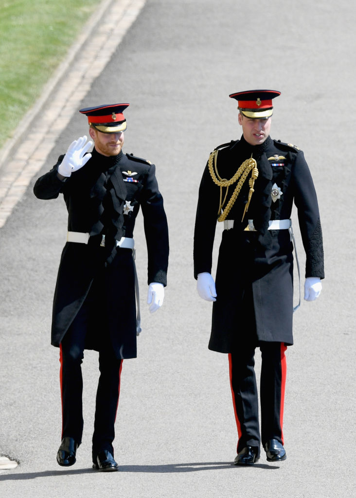 Prince Harry dons traditional military garb for royal wedding - image