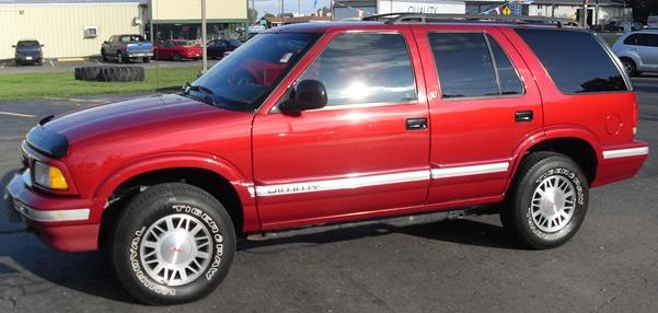 Stock photo. Police say a red GMC Jimmy similar to this one was found by police in Langley on Monday morning.
