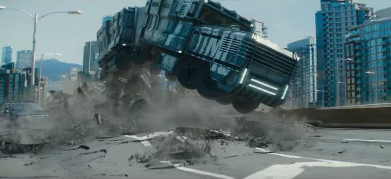 Vancouver’s Granville Street Bridge takes a licking in Deadpool 2.