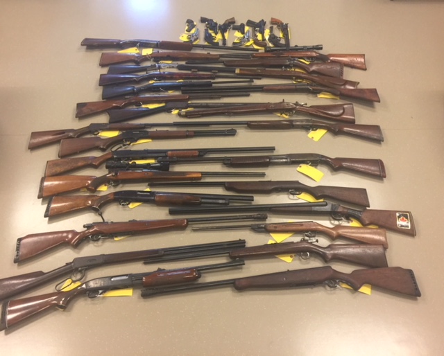 More than 160 guns were surrendered to the City of Kawartha Lakes OPP.