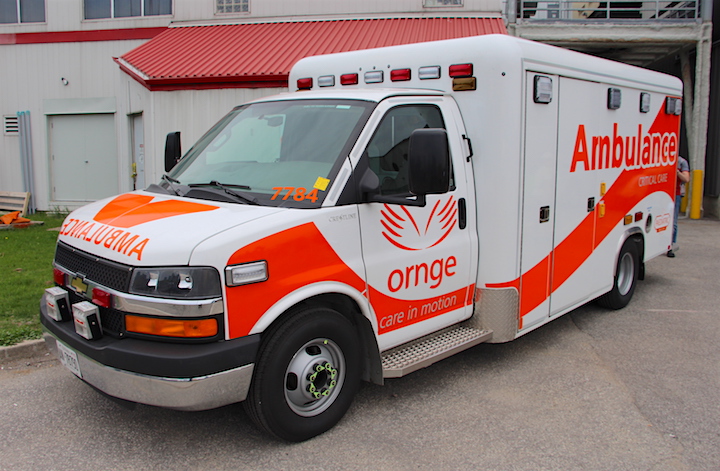 An Ornge land ambulance will be stationed in Hamilton to combat and expected increase in COVID-19 cases in the area.