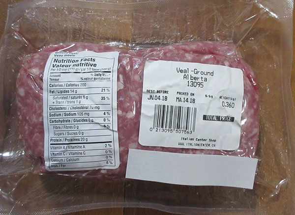 Photo of recalled product supplied the Canadian Food Inspection Agency.