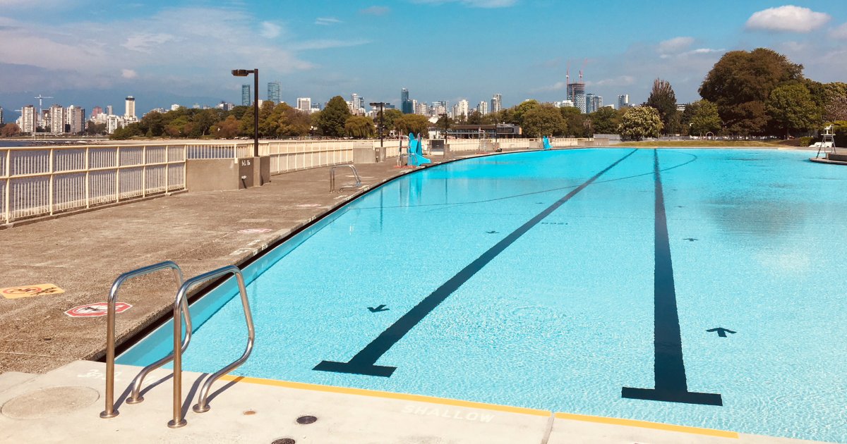 Kits Pool opened in 1931; at 137 metres, it’s the longest saltwater pool in North America.