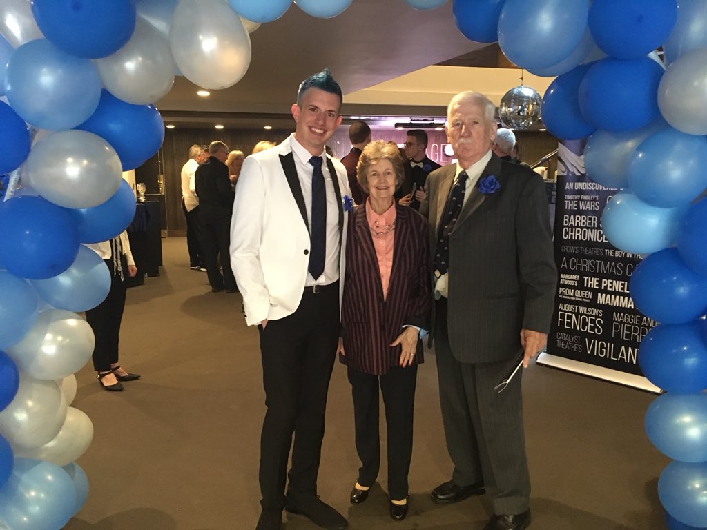 Marc Hall (left) was joined by his parents (pictured here), along with other family members as special guests for the Grand Theatre's annual Grand Gala. 