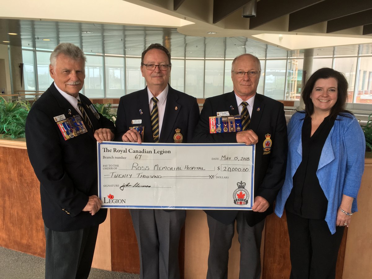 Lindsay Legion raises $20,000 through its poppy campaign for a new mammography unit at Ross Me.